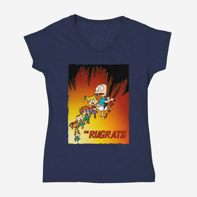 Rugoonies-Womens-V-Neck-Tee-jasesa