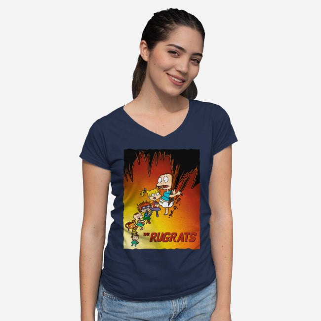 Rugoonies-Womens-V-Neck-Tee-jasesa