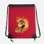 Surfing With The Devil-None-Drawstring-Bag-Green Devil