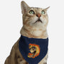 Surfing With The Devil-Cat-Adjustable-Pet Collar-Green Devil