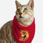 Surfing With The Devil-Cat-Bandana-Pet Collar-Green Devil