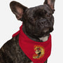 Surfing With The Devil-Dog-Bandana-Pet Collar-Green Devil