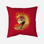 Surfing With The Devil-None-Non-Removable Cover w Insert-Throw Pillow-Green Devil