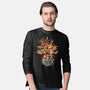 Digital Dino Evolution-Mens-Long Sleeved-Tee-Arigatees