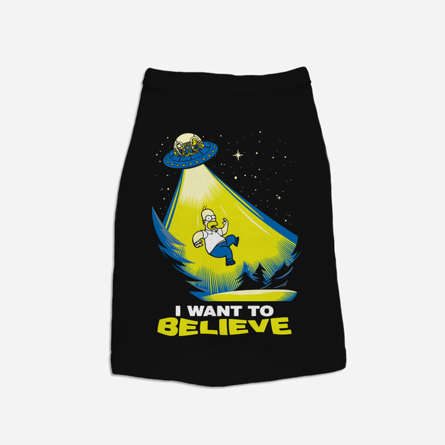 I Want To Believe-Dog-Basic-Pet Tank-dalethesk8er