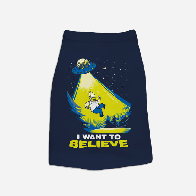 I Want To Believe-Dog-Basic-Pet Tank-dalethesk8er