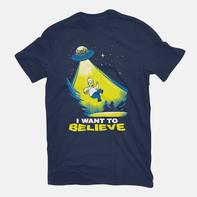 I Want To Believe-Womens-Fitted-Tee-dalethesk8er