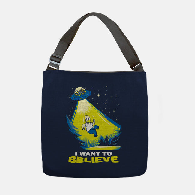 I Want To Believe-None-Adjustable Tote-Bag-dalethesk8er