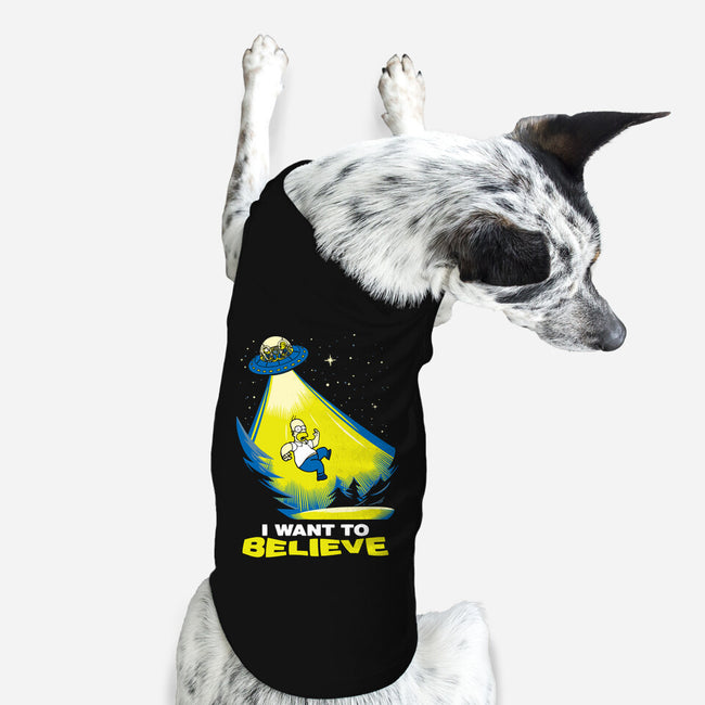 I Want To Believe-Dog-Basic-Pet Tank-dalethesk8er