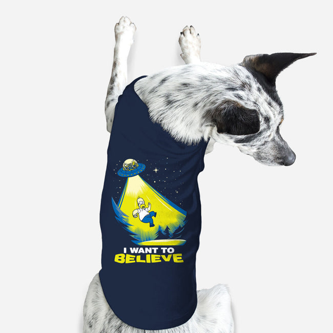 I Want To Believe-Dog-Basic-Pet Tank-dalethesk8er