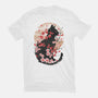 Black Sakura-Unisex-Basic-Tee-dandingeroz