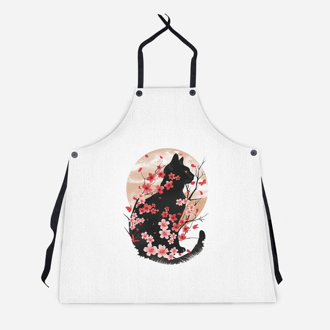 Black Sakura-Unisex-Kitchen-Apron-dandingeroz