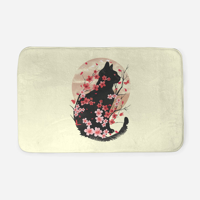 Black Sakura-None-Memory Foam-Bath Mat-dandingeroz