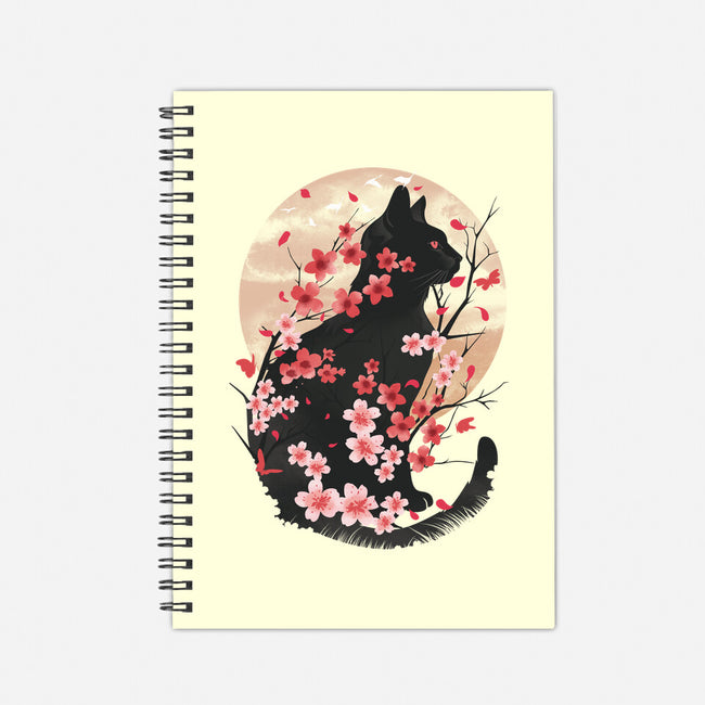 Black Sakura-None-Dot Grid-Notebook-dandingeroz