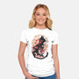 Black Sakura-Womens-Fitted-Tee-dandingeroz