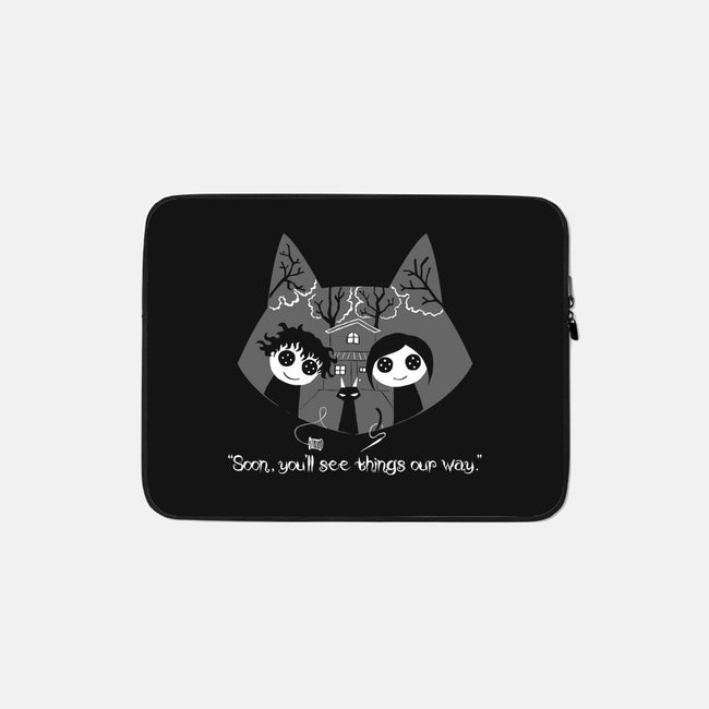 Button Eyes-None-Zippered-Laptop Sleeve-naomori