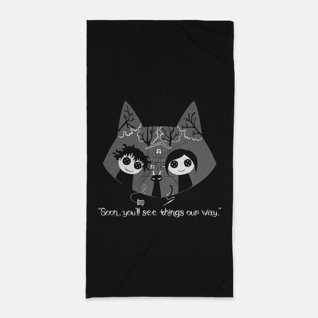 Button Eyes-None-Beach-Towel-naomori