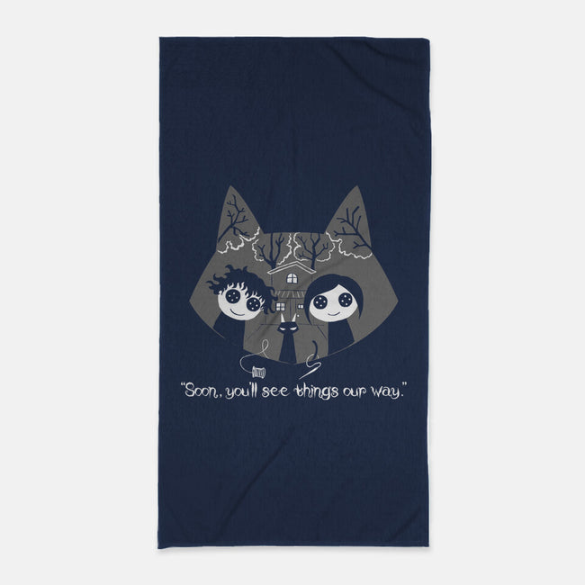 Button Eyes-None-Beach-Towel-naomori