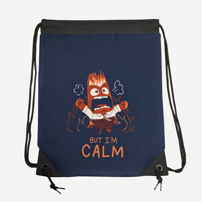 I Am Calm-None-Drawstring-Bag-yumie