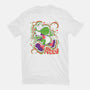 Fuzzy Dino-Womens-Fitted-Tee-estudiofitas