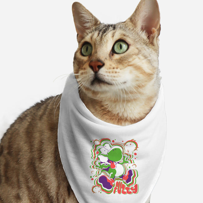 Fuzzy Dino-Cat-Bandana-Pet Collar-estudiofitas