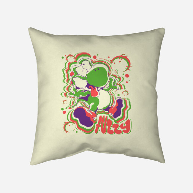 Fuzzy Dino-None-Non-Removable Cover w Insert-Throw Pillow-estudiofitas