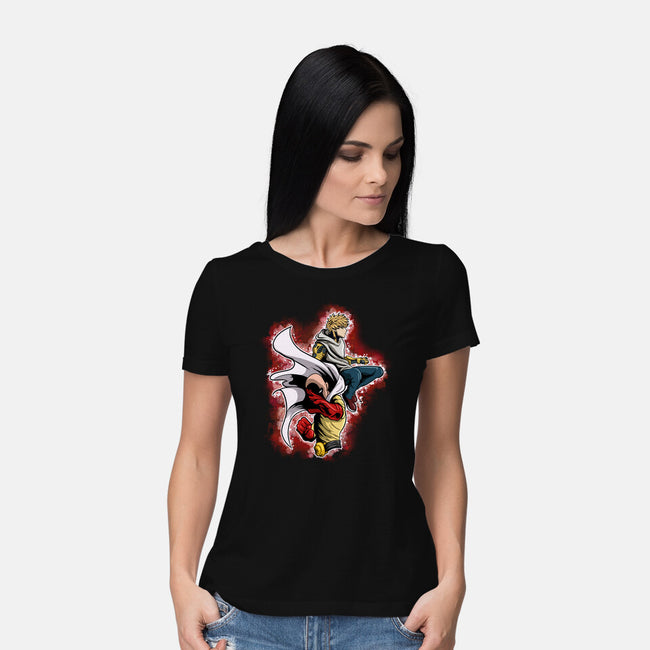 Two Heroes And One Punch-Womens-Basic-Tee-nickzzarto