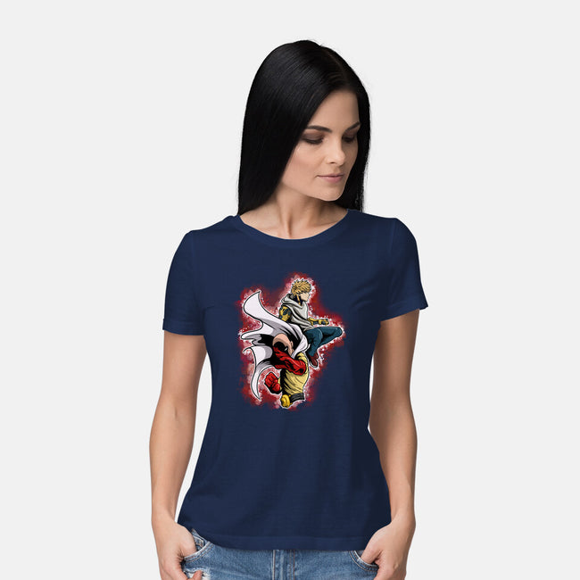 Two Heroes And One Punch-Womens-Basic-Tee-nickzzarto