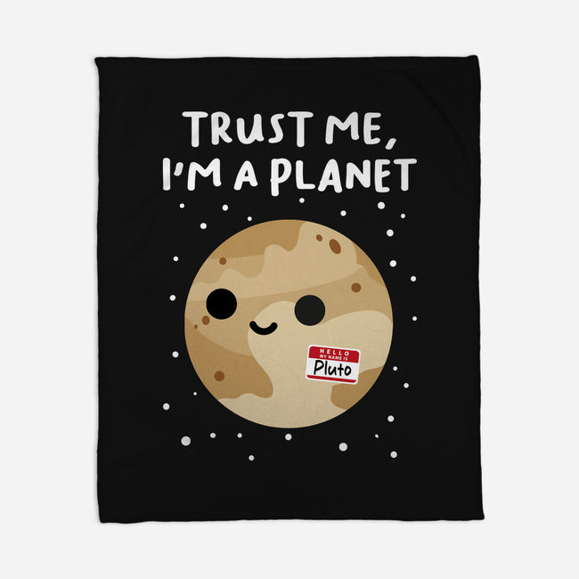 Trust Me I'm A Planet-None-Fleece-Blanket-DrMonekers