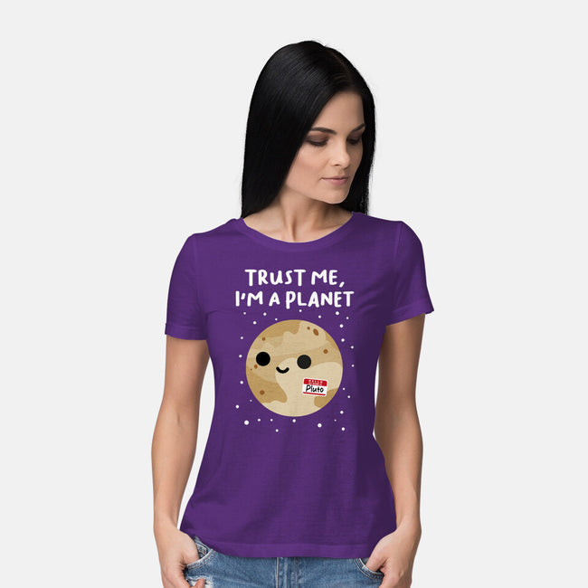 Trust Me I'm A Planet-Womens-Basic-Tee-DrMonekers