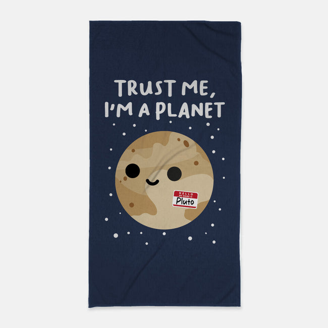 Trust Me I'm A Planet-None-Beach-Towel-DrMonekers