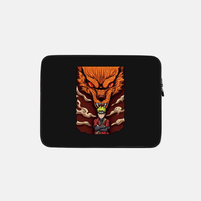 Power Of Kyubi-None-Zippered-Laptop Sleeve-nickzzarto