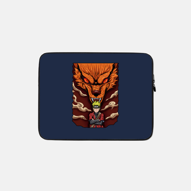 Power Of Kyubi-None-Zippered-Laptop Sleeve-nickzzarto