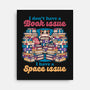 Cat Books Library-None-Stretched-Canvas-Studio Mootant