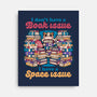 Cat Books Library-None-Stretched-Canvas-Studio Mootant