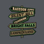 Spooky Towns-Womens-Fitted-Tee-glitchygorilla