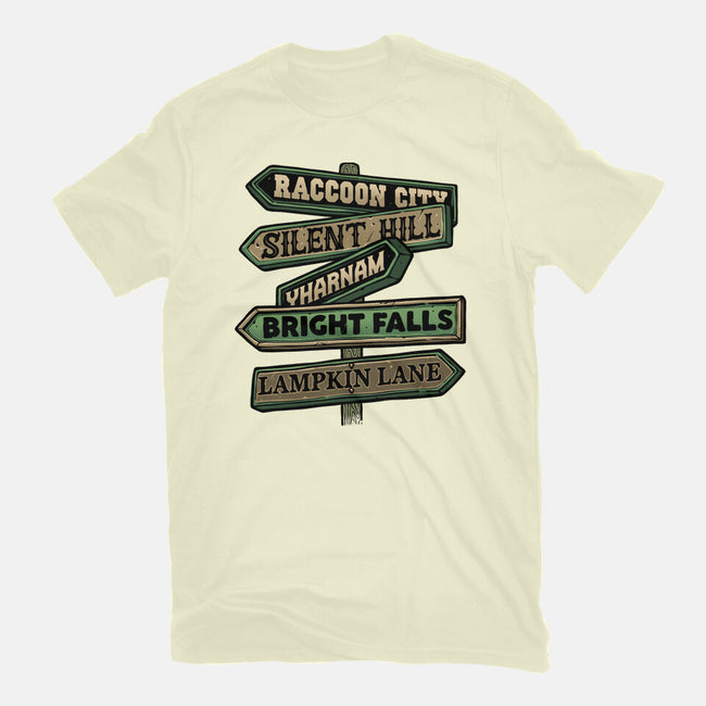 Spooky Towns-Mens-Premium-Tee-glitchygorilla