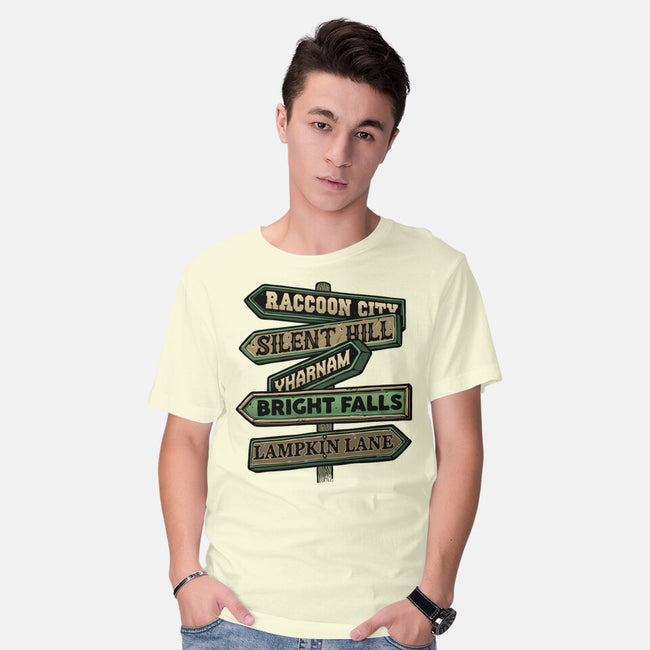 Spooky Towns-Mens-Basic-Tee-glitchygorilla