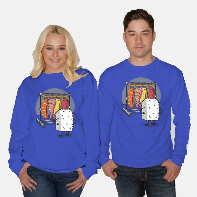 Sushi Wardrobe-Unisex-Crew Neck-Sweatshirt-Olipop