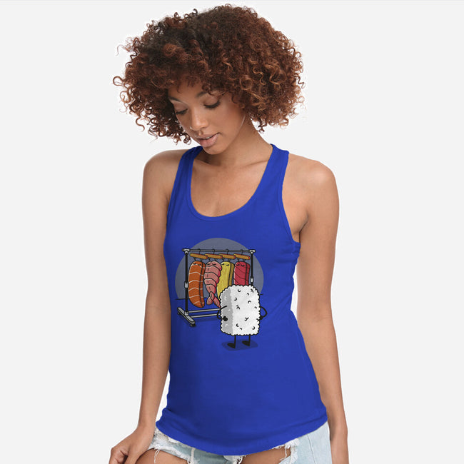 Sushi Wardrobe-Womens-Racerback-Tank-Olipop