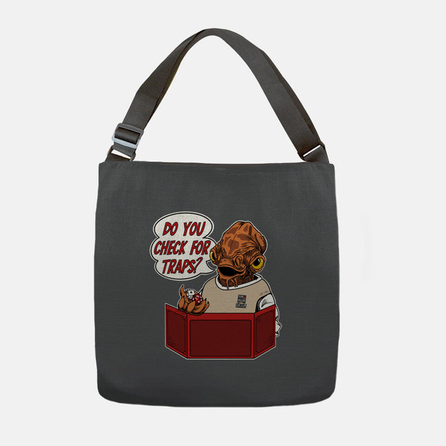 Trap Check-None-Adjustable Tote-Bag-SeamusAran