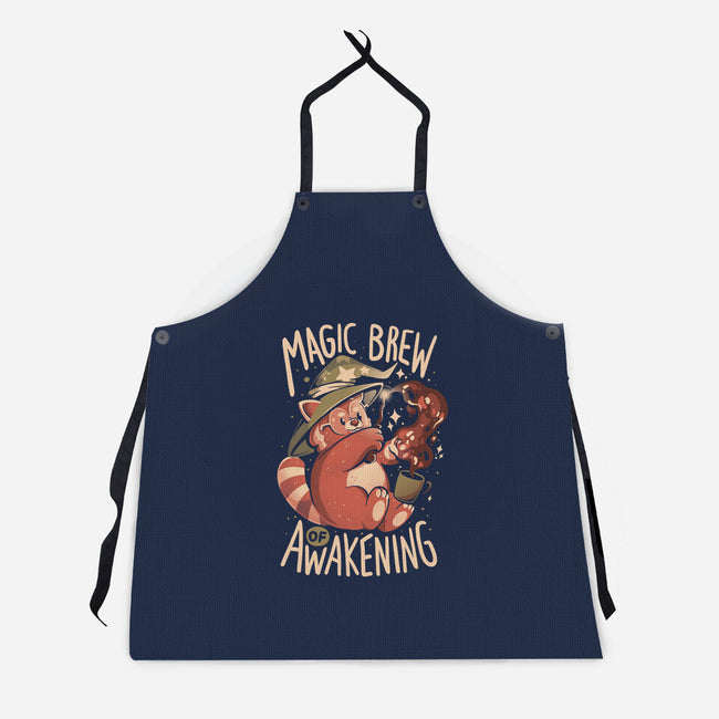 Magic Brew Of Awakening-Unisex-Kitchen-Apron-eduely