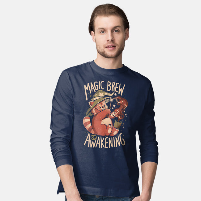 Magic Brew Of Awakening-Mens-Long Sleeved-Tee-eduely