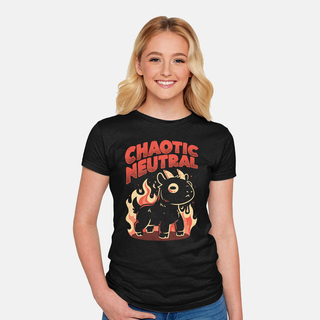 Chaotic Neutral-Womens-Fitted-Tee-eduely