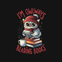 Owlways Reading Books-Womens-Off Shoulder-Tee-eduely