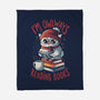 Owlways Reading Books-None-Fleece-Blanket-eduely