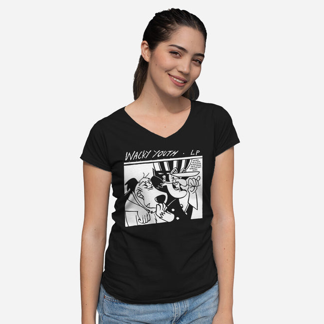 Wacky Youth-Womens-V-Neck-Tee-demonigote