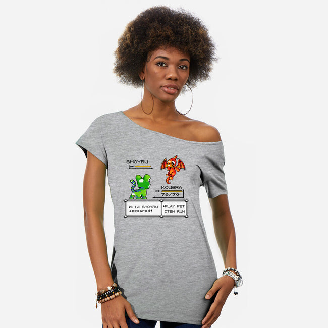 Neo Pocket Pets-Womens-Off Shoulder-Tee-demonigote