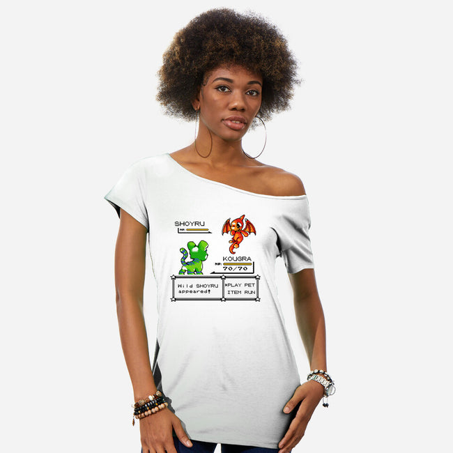 Neo Pocket Pets-Womens-Off Shoulder-Tee-demonigote