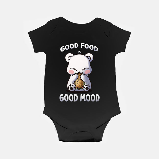 Good Food Is Good Mood-Baby-Basic-Onesie-fanfabio